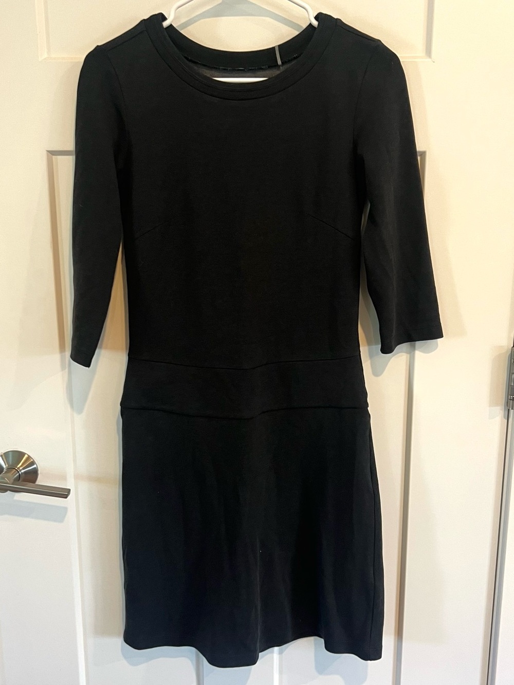 Toad&Co Black Midi Crewneck Dress size xs